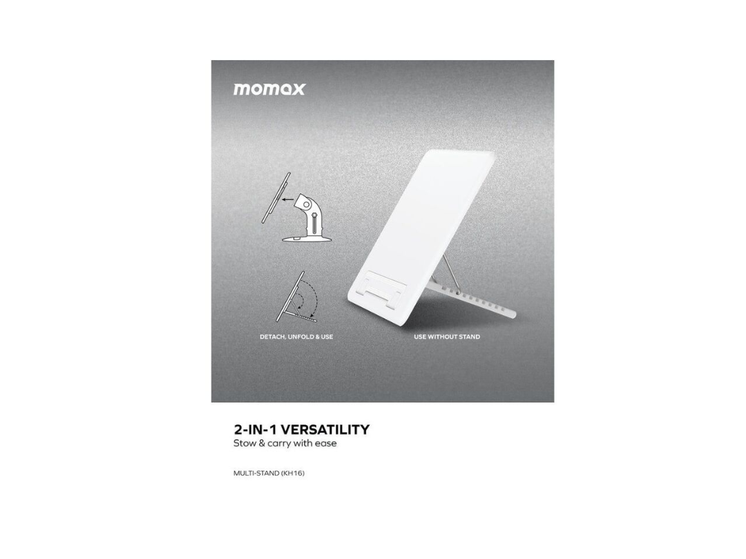 Momax Adjustable Reading Multi-Stand KH16W - White Momax Adjustable Reading Multi-Stand KH16W - White